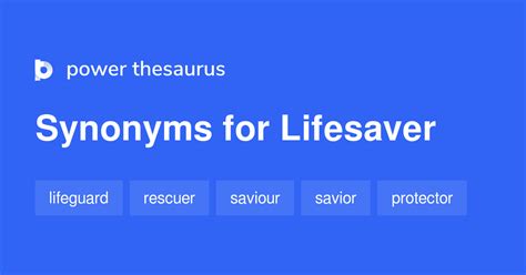 lifesaver synonym